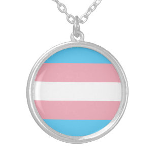 Transgender-Flag-Kette Versilberte Kette