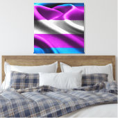 Transgender-Flag Leinwanddruck (Insitu (Schlafzimmer))