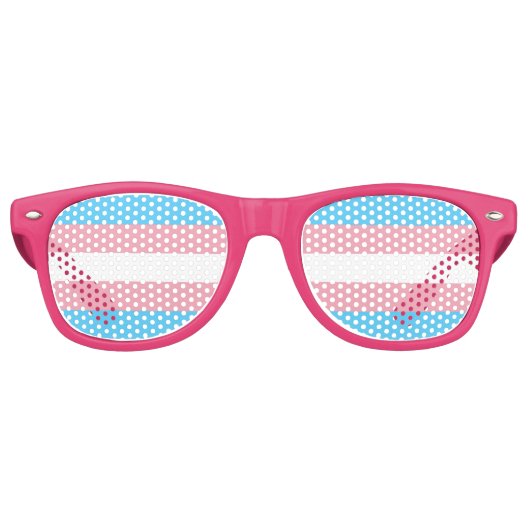 Transgender-Flag LGBT-Gay Pride Partybrille (Vorderseite)