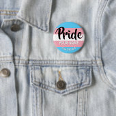 Transgender Flag LGBT Personalisiert Button (Beispiel)
