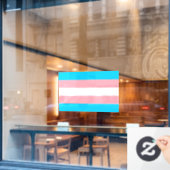 Transgender-Flag LGBTQIA+-Flag Fensteraufkleber (Café-Fenster)