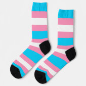  Transgender Flag | LGBTQIA+ Pink, Blue and White Socken (Linkes Detail)