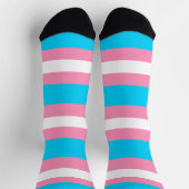  Transgender Flag | LGBTQIA+ Pink, Blue and White Socken (Oben)