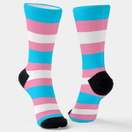  Transgender Flag | LGBTQIA+ Pink, Blue and White Socken