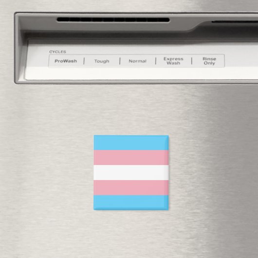 Transgender-Flag Magnet (In Situ (Geschirrspüler))