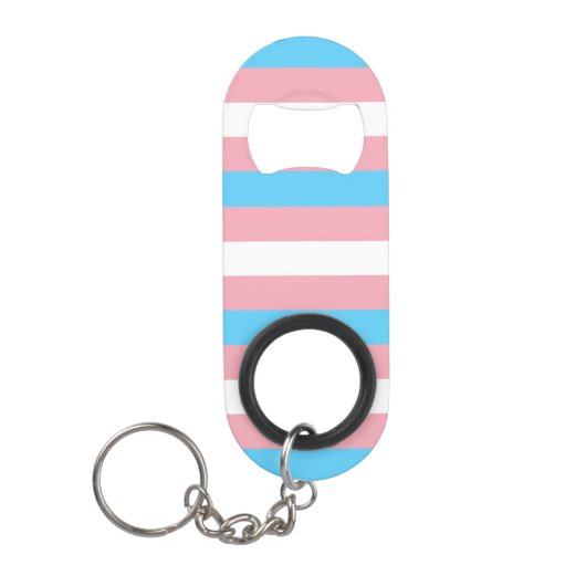 Transgender-Flag Mini Flaschenöffner (Vorderseite)