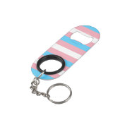 Transgender-Flag Mini Flaschenöffner (Rückseite Schrägansicht)