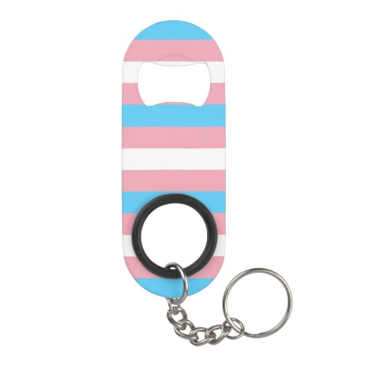 Transgender-Flag Mini Flaschenöffner (Rückseite)