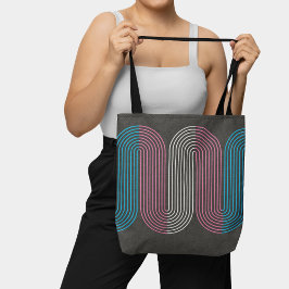 Transgender Flag Minimalistische Linie Art Deco Tasche