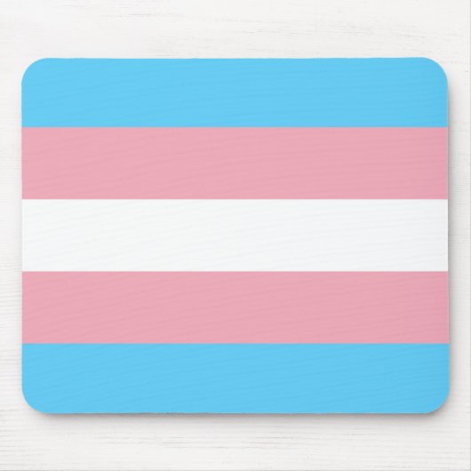 Transgender-Flag Mousepad (Vorne)