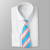 Transgender Flag Neck Tie Krawatte (Gebunden)