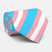 Transgender Flag Neck Tie Krawatte (Gerollt)