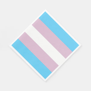 Transgender Flag Paper Napkins (50 k) Serviette