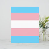 Transgender Flag Papier (Stehend Vorderseite)