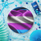 Transgender-Flag Pappteller (Party)