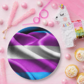 Transgender-Flag Pappteller (Party)