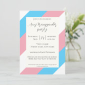 Transgender-Flag-Party Einladung (Stehend Vorderseite)
