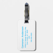 Transgender Flag Personalisiert Gepäckanhänger (Rückseite vertikal)