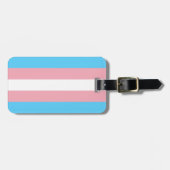 Transgender Flag Personalisiert Gepäckanhänger (Vorderseite horizontal)