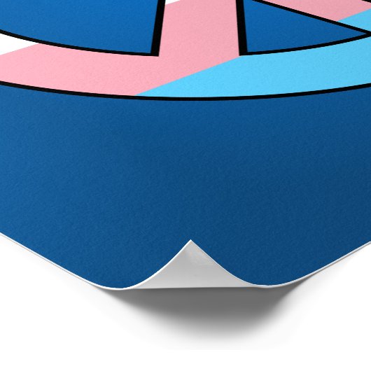 Transgender-Flag-Plakat Poster (Ecke)