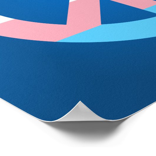 Transgender-Flag-Plakat Poster (Ecke)