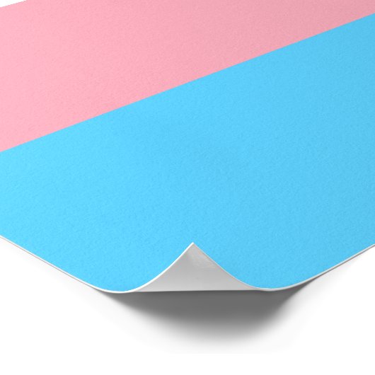 Transgender-Flag-Poster Poster (Ecke)