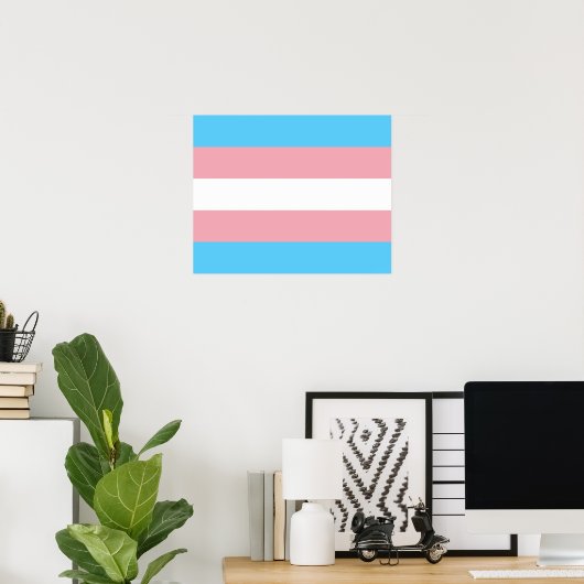Transgender-Flag-Poster Poster (Heimbüro)