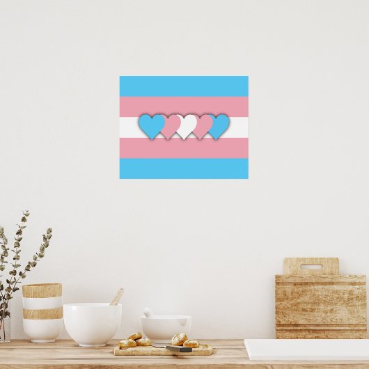 Transgender-Flag-Poster Poster (Küche)