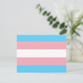 Transgender Flag Postkarte (Stehend Vorderseite)