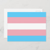 Transgender Flag Postkarte (Vorne/Hinten)