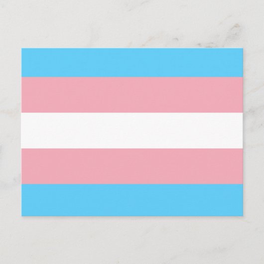 Transgender Flag Postkarte (Vorderseite)