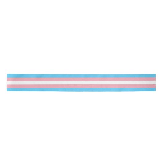Transgender Flag & Pride Community/Geschlechterfla Satinband (Vorderseite)