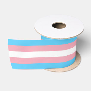 Transgender Flag & Pride Community/Geschlechterfla Satinband