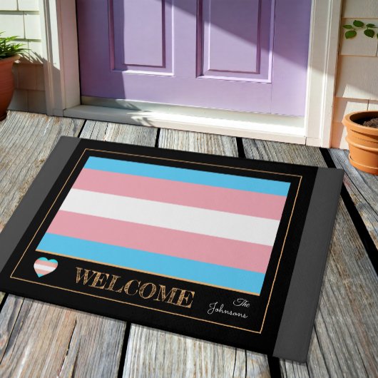 Transgender Flag & Pride Community House matt /LGB Fußmatte