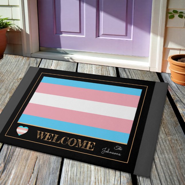 Transgender Flag & Pride Community House matt /LGB Fußmatte (Von Creator hochgeladen)