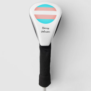 Transgender Flag & Pride Golf mit Monogramm /LGBT Golf Headcover