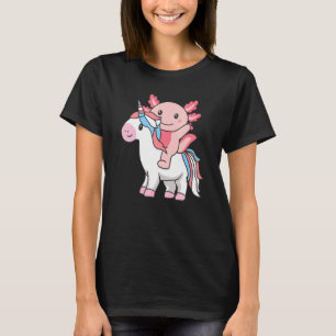 Transgender Flag Pride Lgbtq Axolotl auf Unicorn i T-Shirt