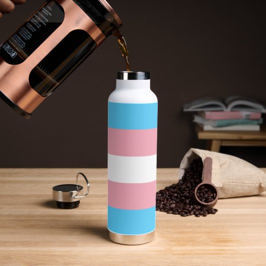 Transgender-Flag & Prix-Gemeinschaft / Geschlechte Trinkflasche (Kaffee)
