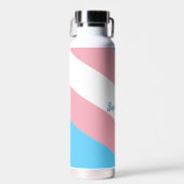 Transgender-Flag & Prix-Individuelle Name/Geschlec Trinkflasche (Vorne)
