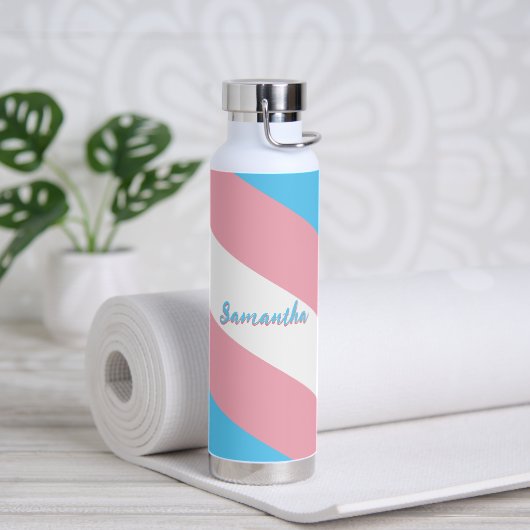 Transgender-Flag & Prix-Individuelle Name/Geschlec Trinkflasche (Yoga)