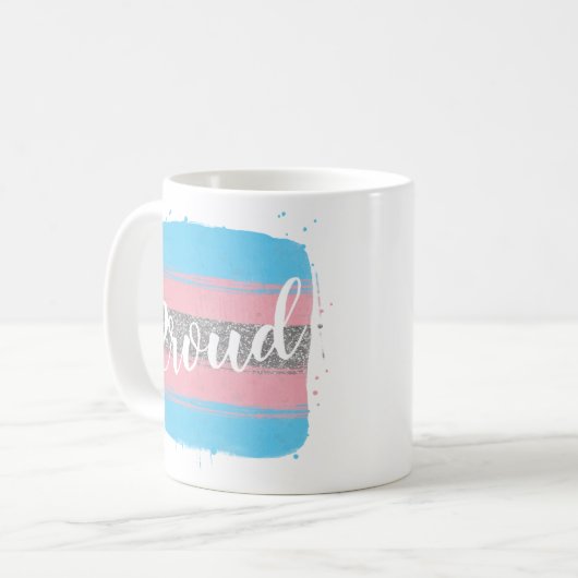 Transgender-Flag-Prix Kaffeetasse (Vorderseite Links)