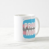 Transgender Flag Proud Mama Kaffee Tasse (VorderseiteRechts)