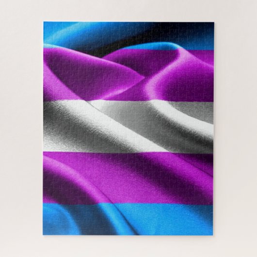 Transgender-Flag Puzzle (Vertikal)