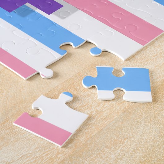 Transgender-Flag Puzzle (Seite)