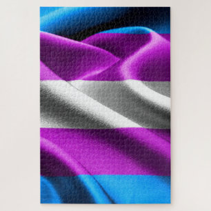 Transgender-Flag Puzzle