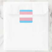 Transgender Flag Quadratischer Aufkleber (Tasche)