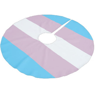 Transgender-Flag-Rock Polyester Weihnachtsbaumdecke