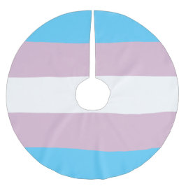 Transgender-Flag-Rock Polyester Weihnachtsbaumdecke