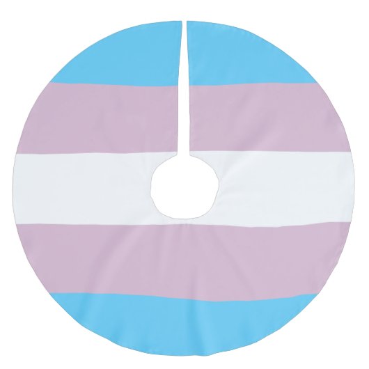 Transgender-Flag-Rock Polyester Weihnachtsbaumdecke (Vorderseite)