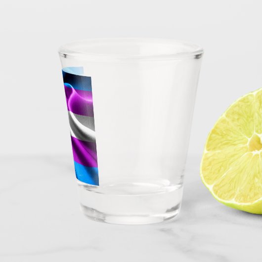 Transgender-Flag Schnapsglas (Rechts)